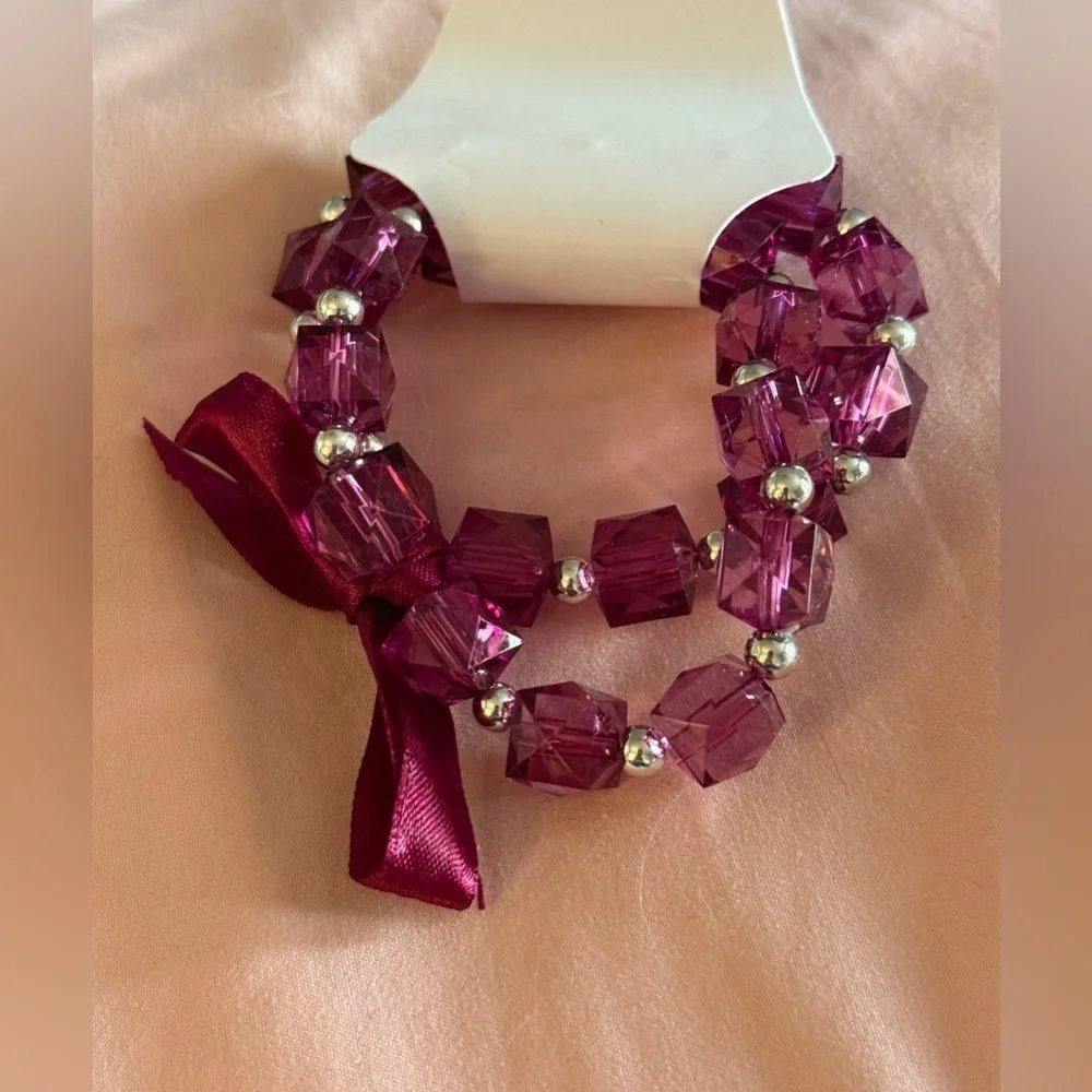 Pink Beaded Bracelet NWT